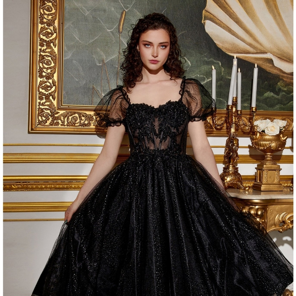 *NWT* Elegant Ladivine by Cinderella by Ladivine Black Evening Gown *Prom* XL